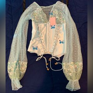 Empress Mimi Madame x corset- light blue s++